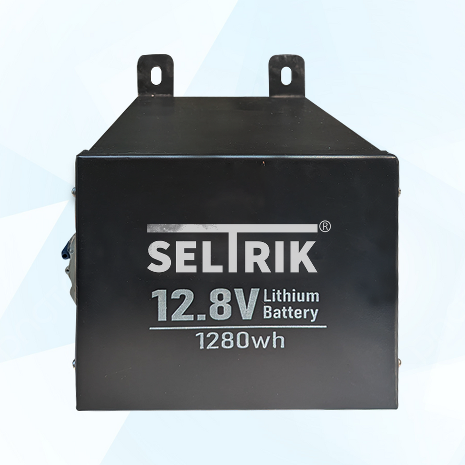 Seltrik 12.8V 100AH LiFePO4 Lithium Battery for your home and business MODEL NO. SK12Li100HM
