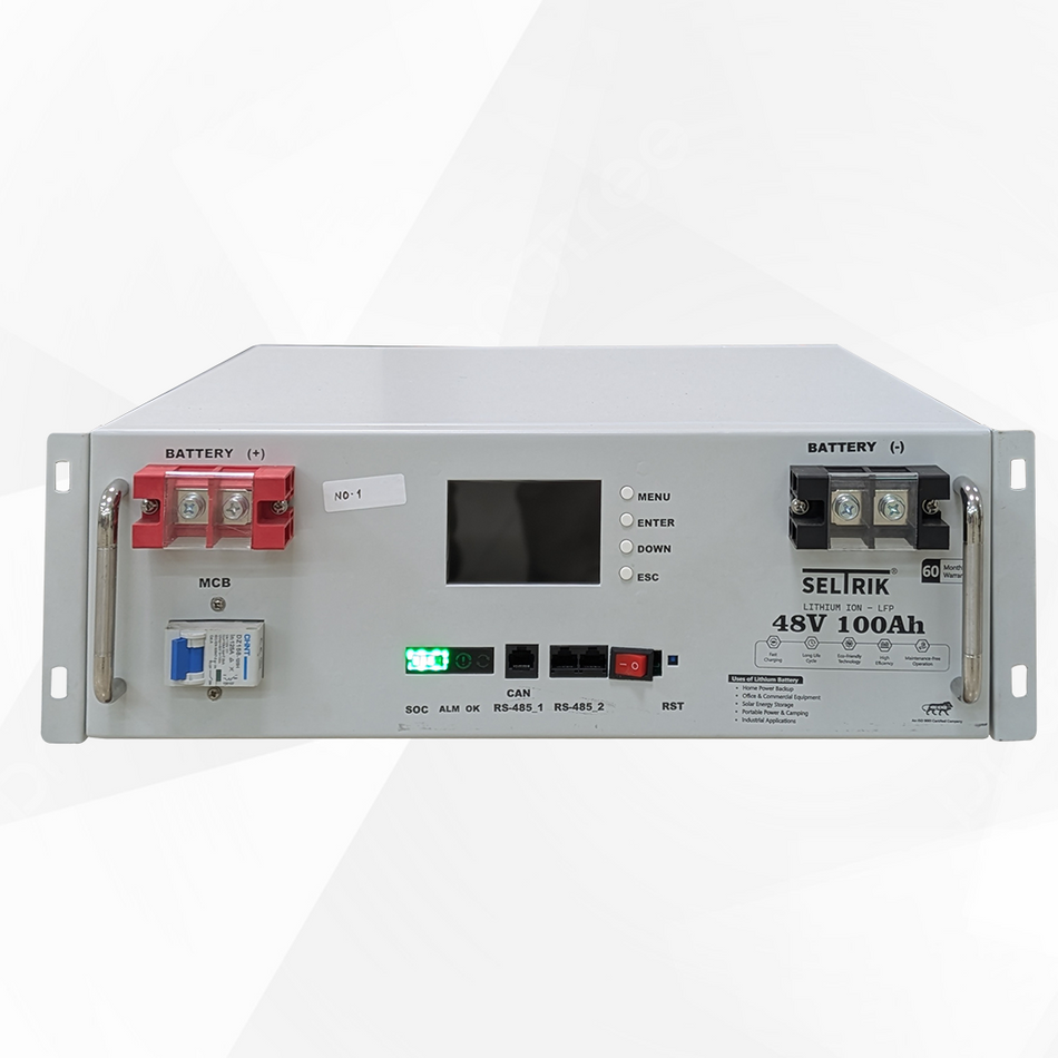 Seltrik 48v 100AH LiFePO4 Lithium Battery for your home and business MODEL NO. SK48Li100