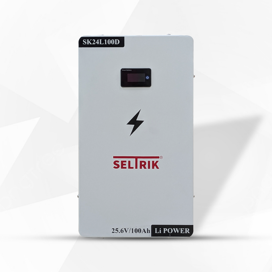 Seltrik 25.6V 100AH  LiFePO4 Lithium Battery for your home and business MODEL NO. SK24Li100H